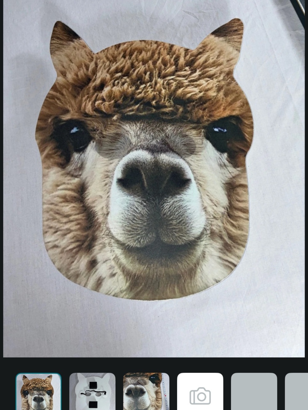 Funny Alpaca Foam Mask - Novelty Photo Prop / Costume